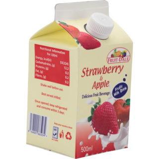 Fruit Dale Strawberry & Apple Fruity Milk Drink - 500ml