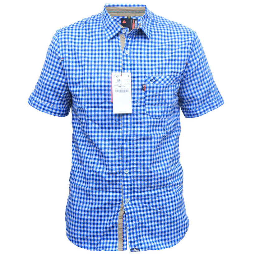 Blue Casual Checked Shirts - Robranmall