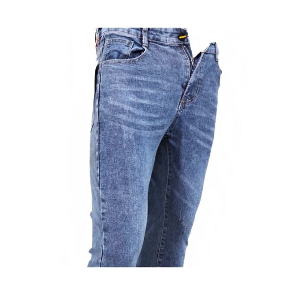 Men's Slim Fit Stretchy Faded Jeans - Blue