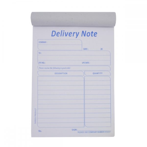 Shreeji, Rwenzori, Delivery Book, 50 Sheets, Soft Cover