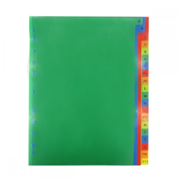 File Divider, 20 A-Z, Coloured, A4