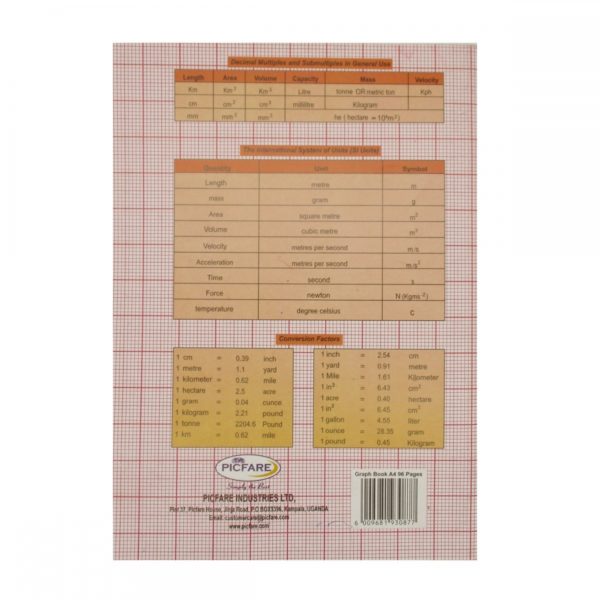 Picfare, Graph Book, A4, 96 Pages, Gray Cover